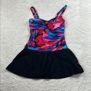 Venus flirty one piece swimskirt skirt suit,size 6